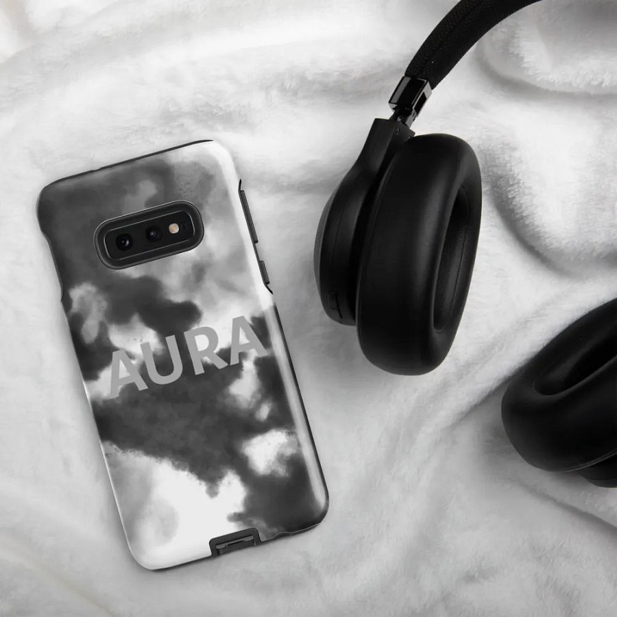 AURA Tough Case for Samsung® - Grayscale Cloud product image (37)