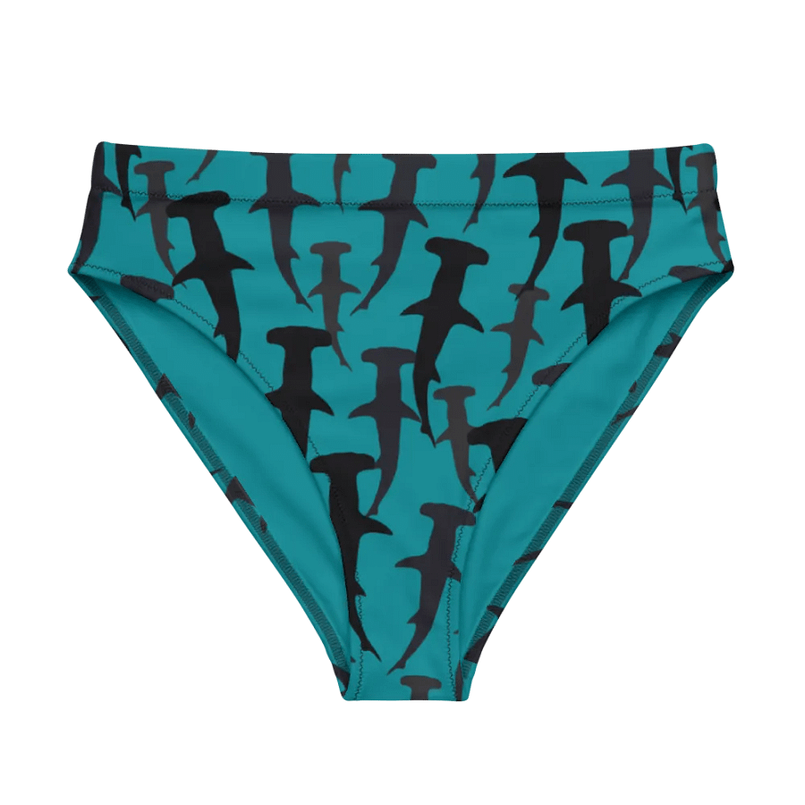 Hammerhead Sharks - Mid Ocean - Recycled Polyester - High Waisted Bikini Bottom product image (1)