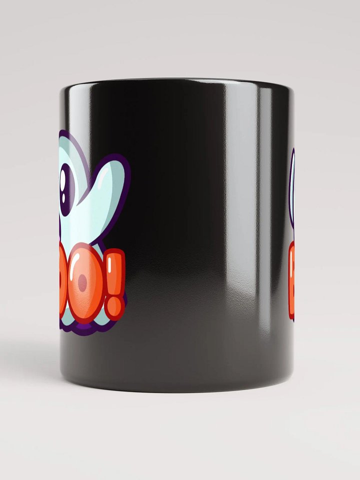 GHOSTIE BOO GLOSSY BLACK MUG product image (2)