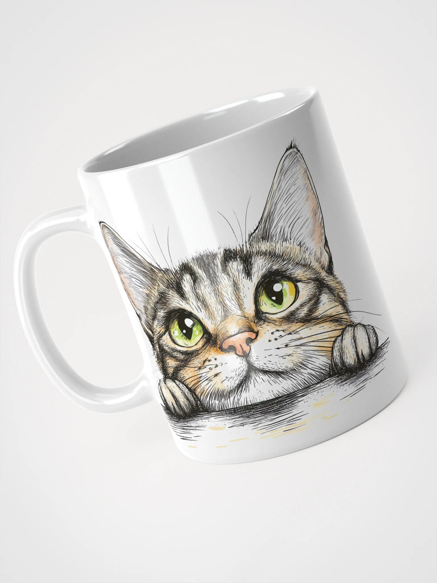 Peeking Bengal Cat Eyes Mug product image (8)
