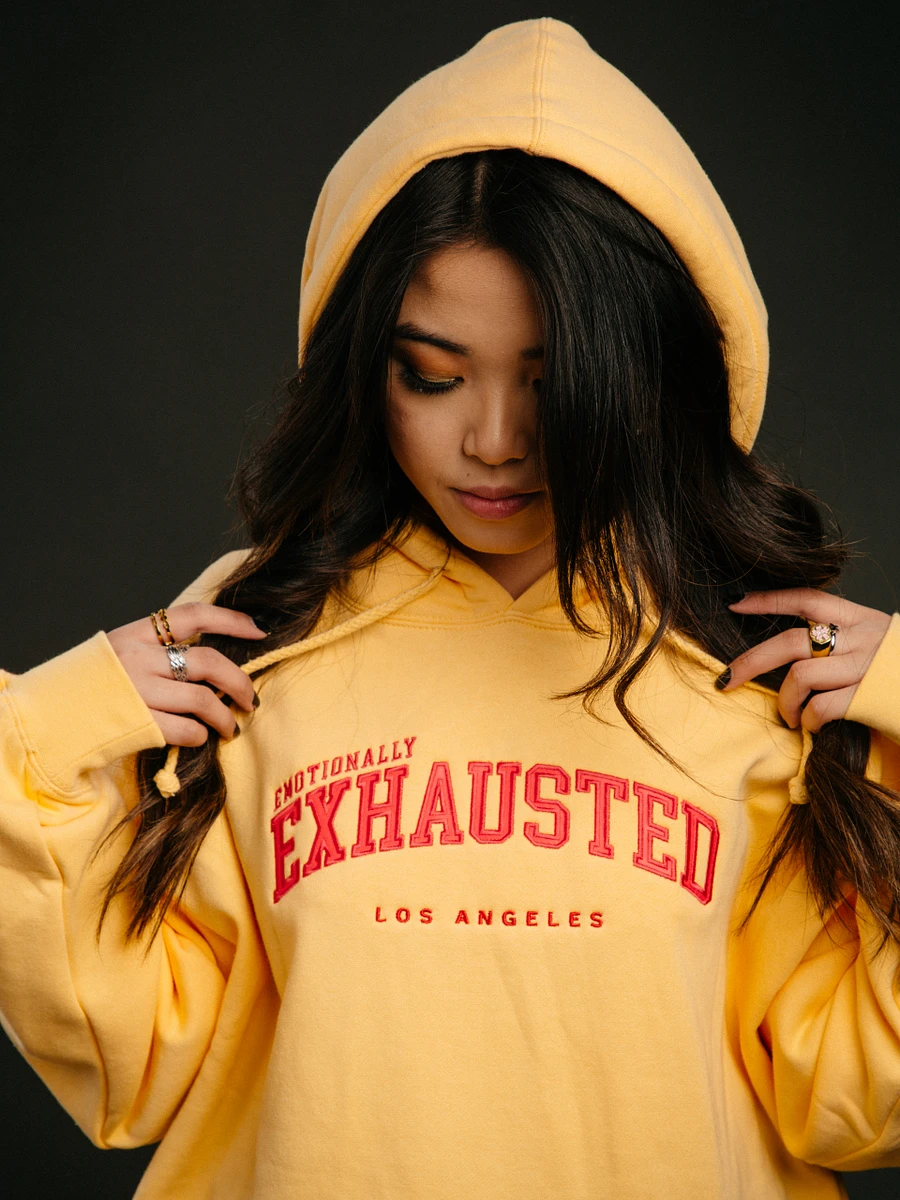 Emotionally Exhausted Pastel Hoodie - Peach product image (5)