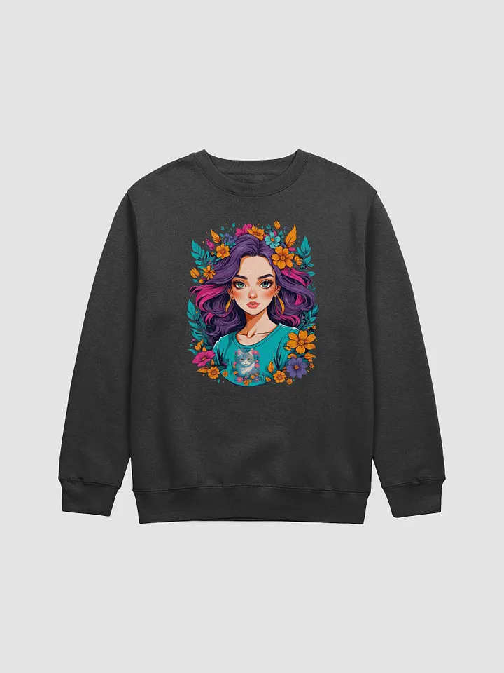 Bloomcore Flower Girl v2- Lane Seven Premium Crewneck Sweatshirt product image (2)