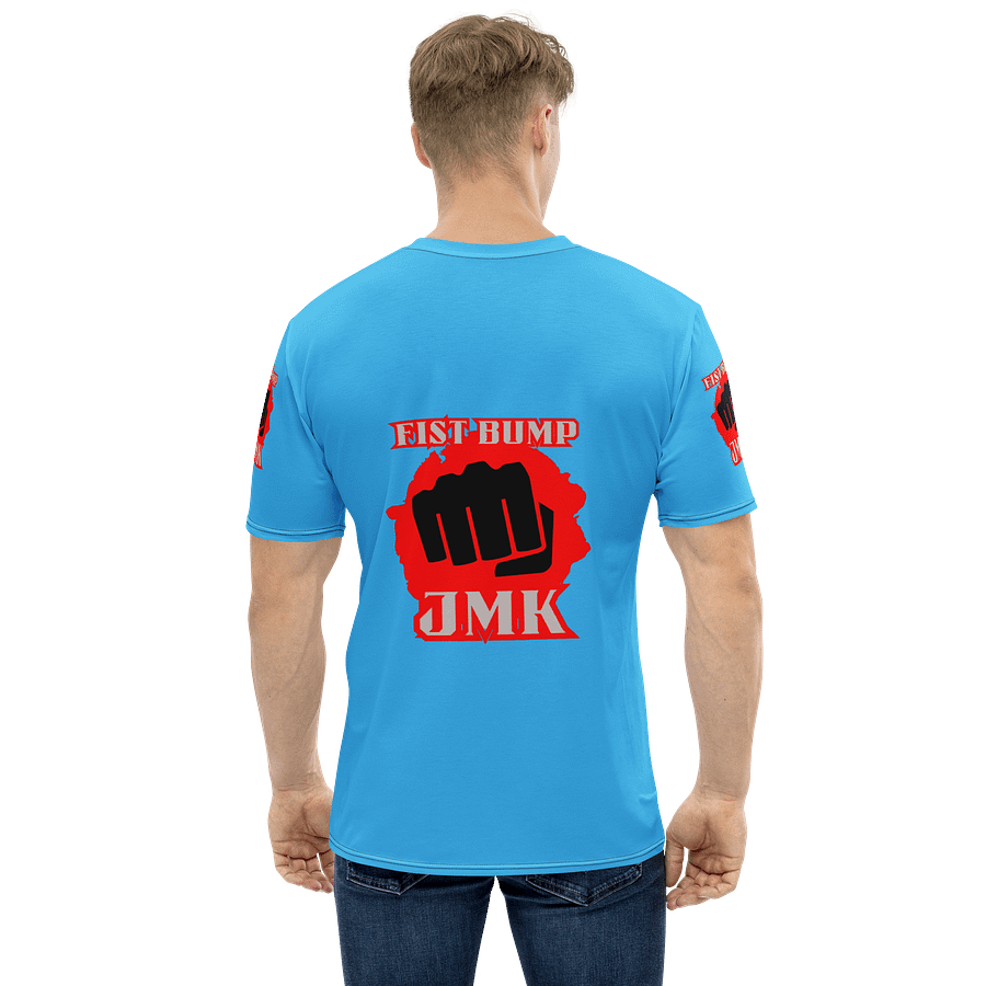 Blue FISTBUMP All-Over Print Crew Neck T-Shirt product image (1)