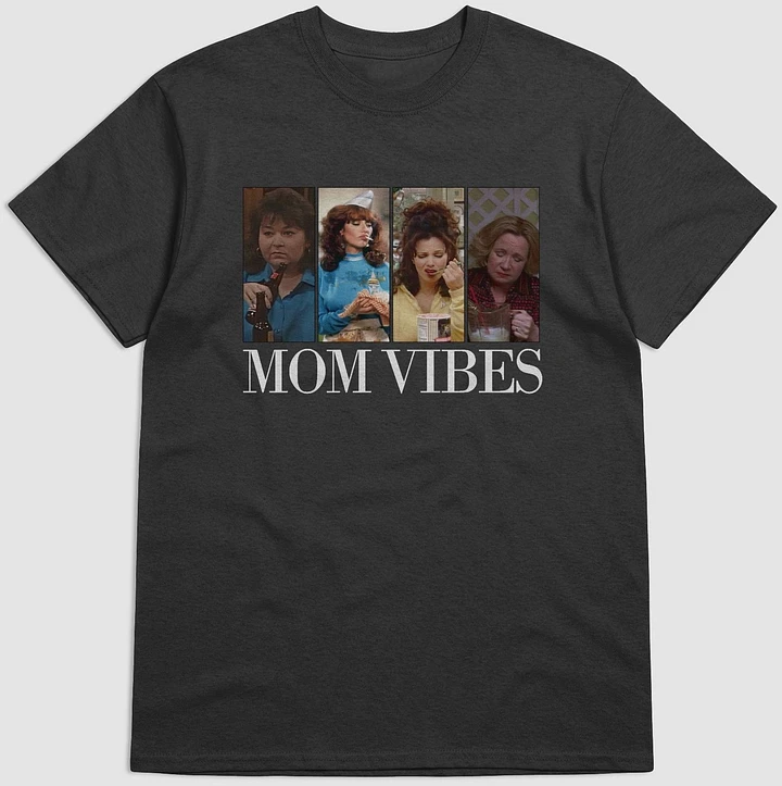 'MOM VIBES' -T-Shirt Black/HeatherGray product image (1)