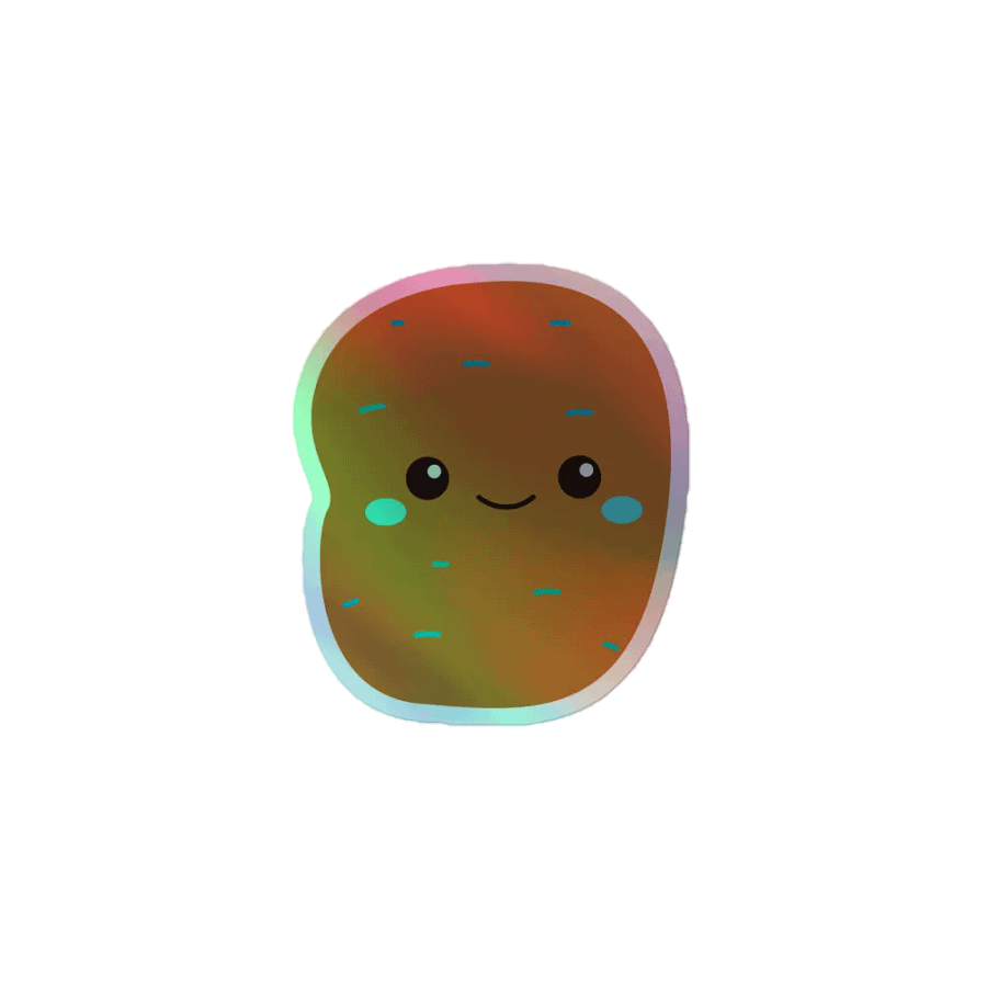 I'm Just A Potato Holographic Sticker product image (1)
