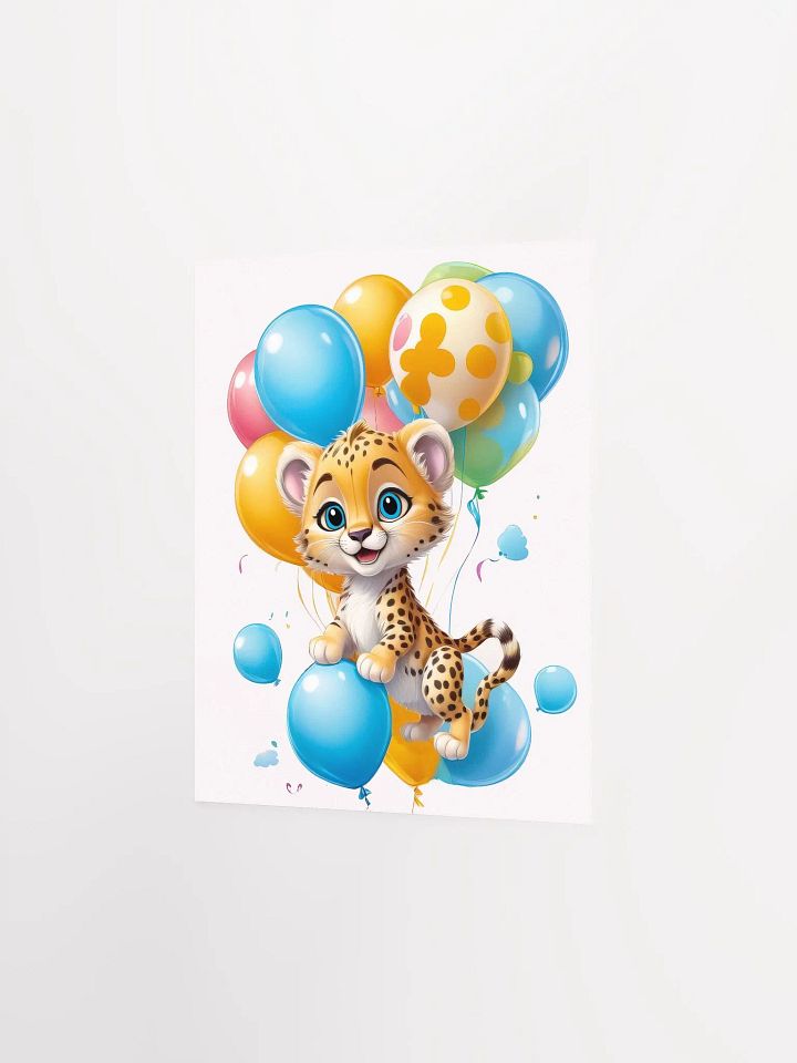 Cheetah Cub - Poster - Nursery-Kids Room - Small-Standard Sizes - 8x10-11x14-12x16-16x20 Inches product image (7)