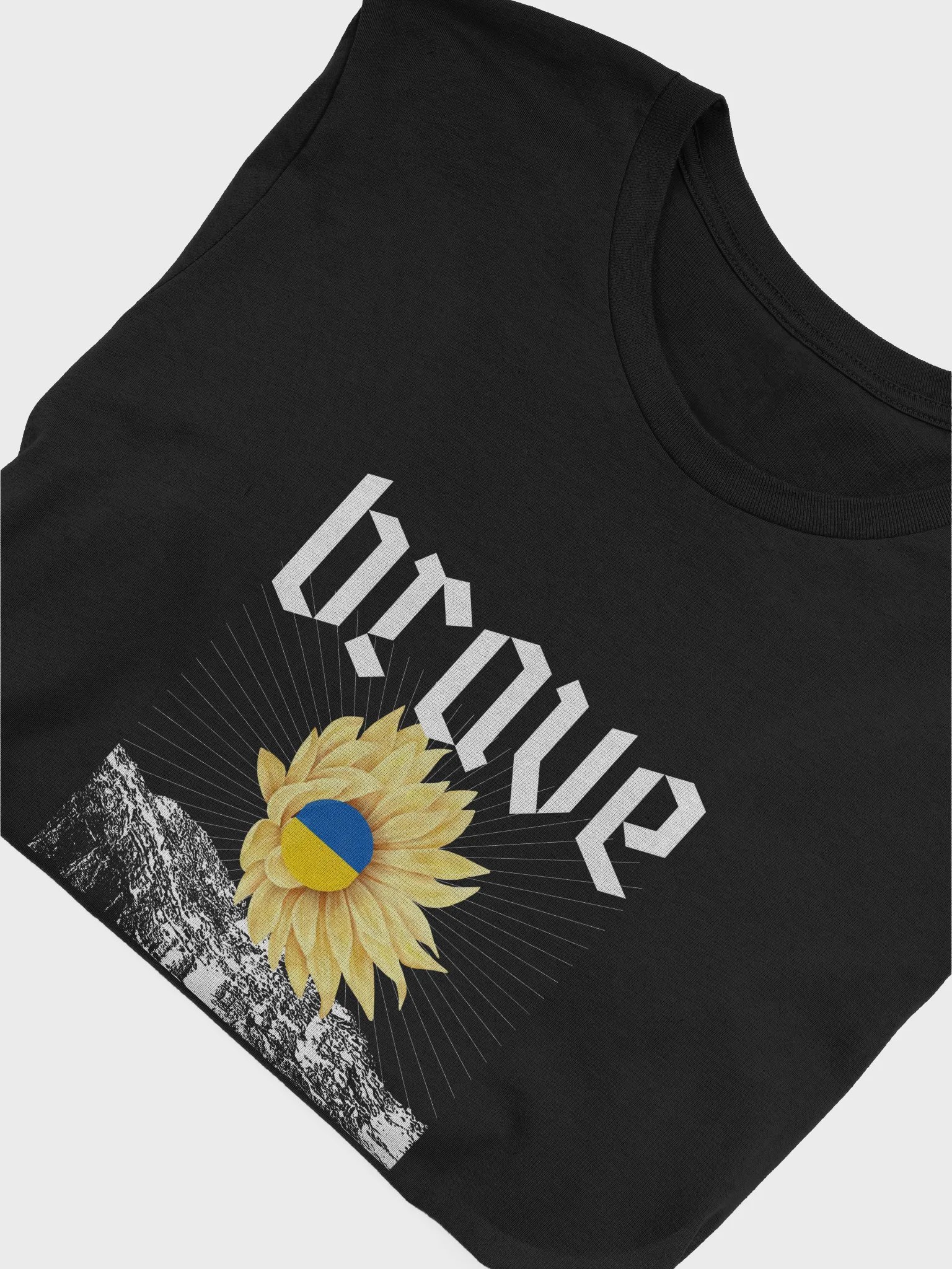 Ukrainian Sunflower Badge Tee product image (41)