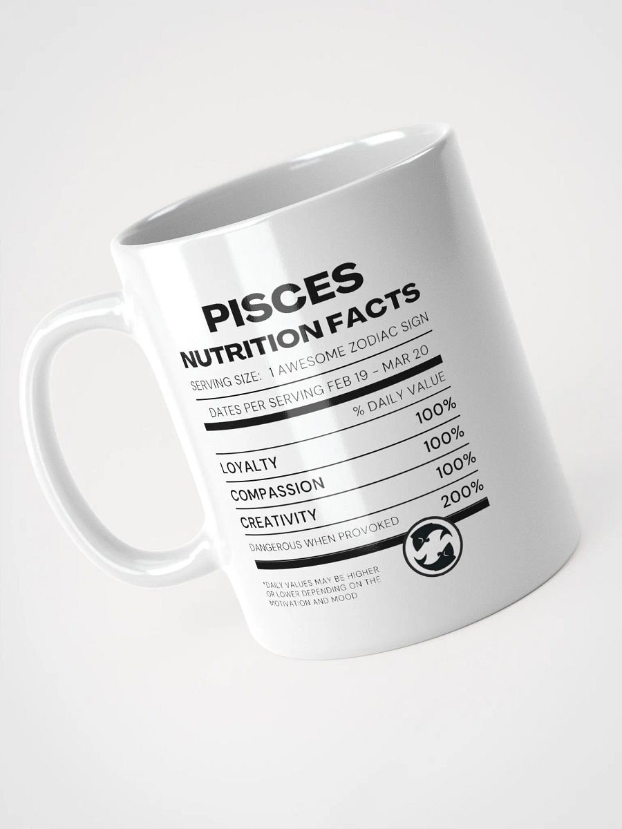Pisces Nutrition Facts Mug product image (5)