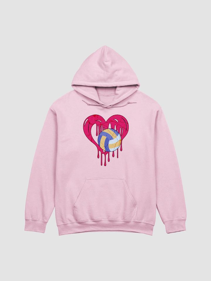 Heart Volleyball Dripping Love Hoodie product image (9)