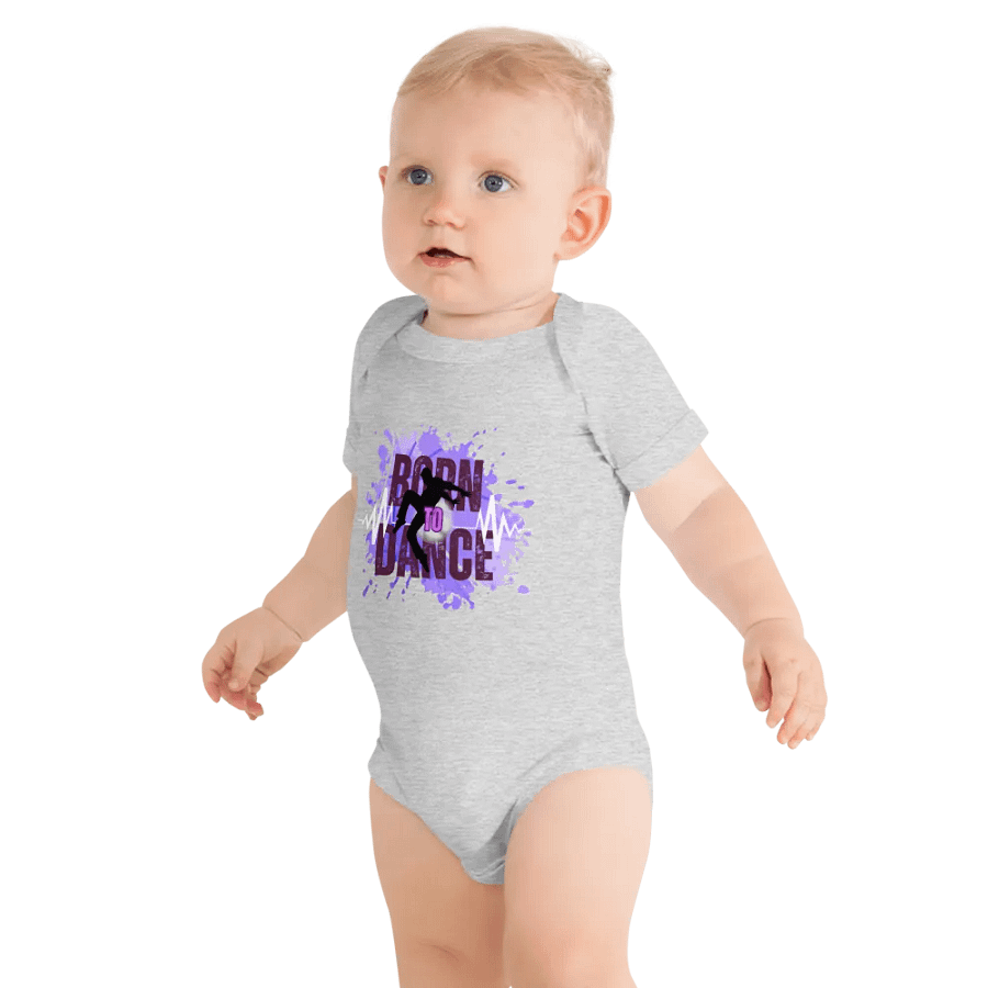 Born to Dance His Silhouette Baby Onesie product image (2)