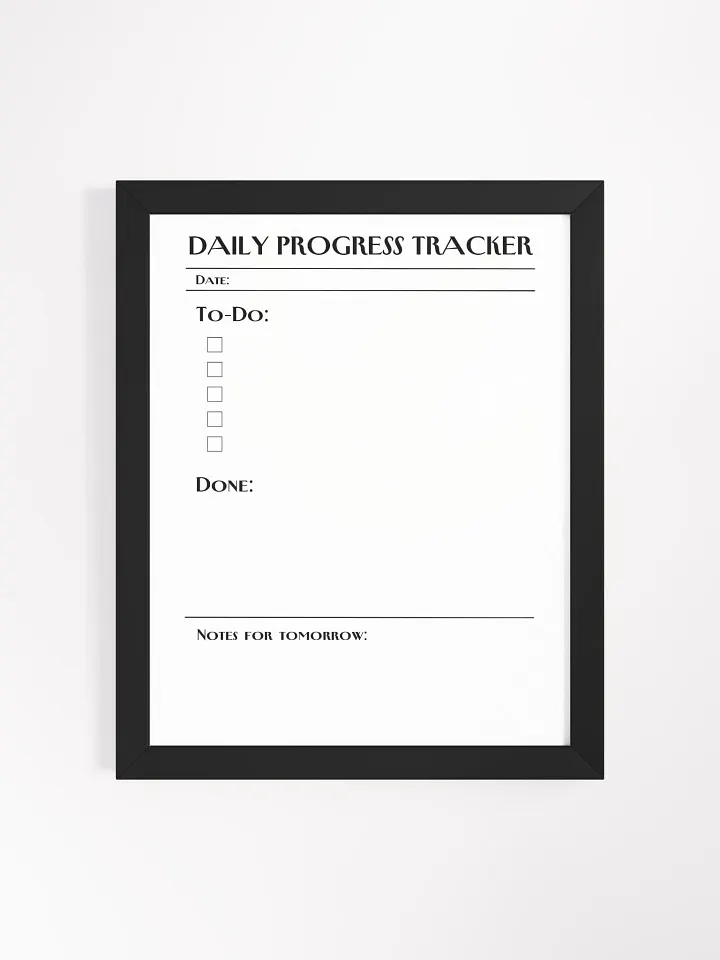 DAILY PROGRESS TRACKER (Manhattan design 1) product image (1)