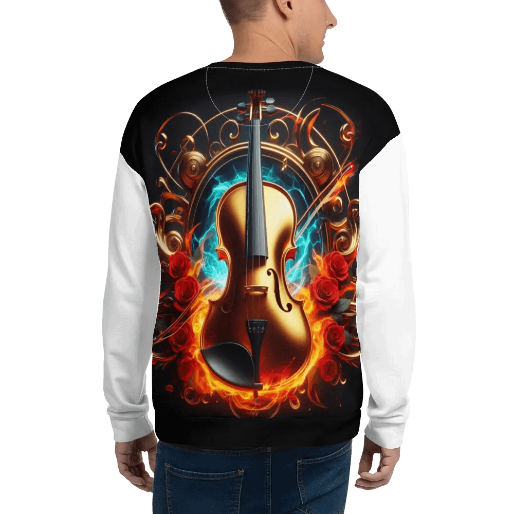 Flame Melody Violin - Unisex Sweatshirt #30 product image (4)