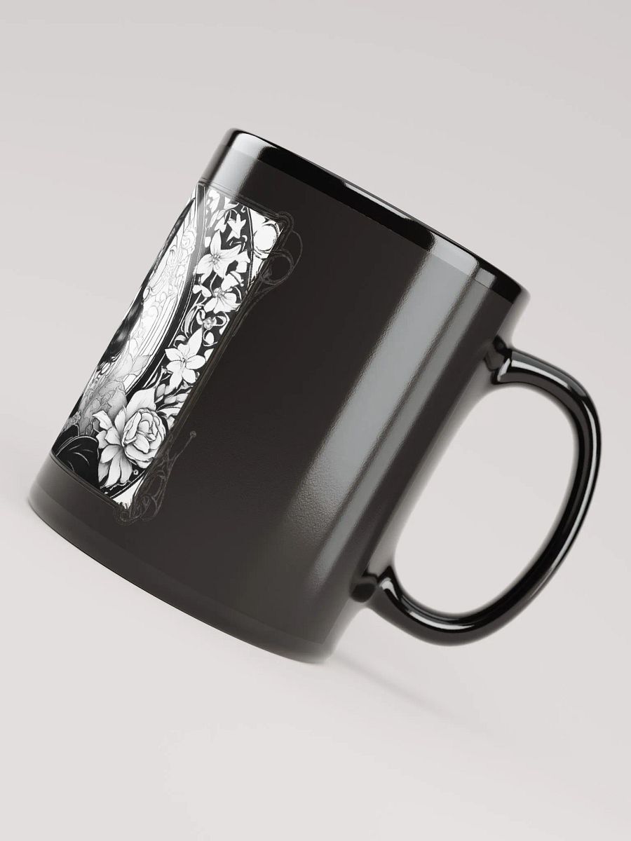 Whimsy, a cute Cat Woman - Black Glossy Mug product image (4)