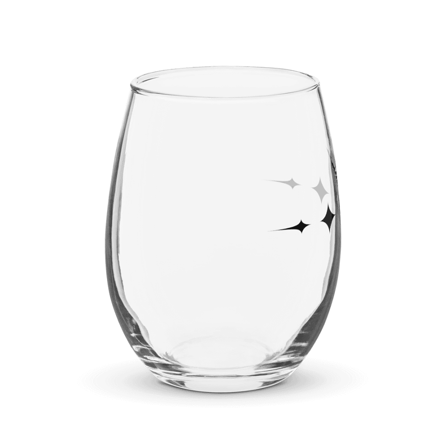 Crowned Apple (Black) ✦ Stemless Wine Glass product image (4)