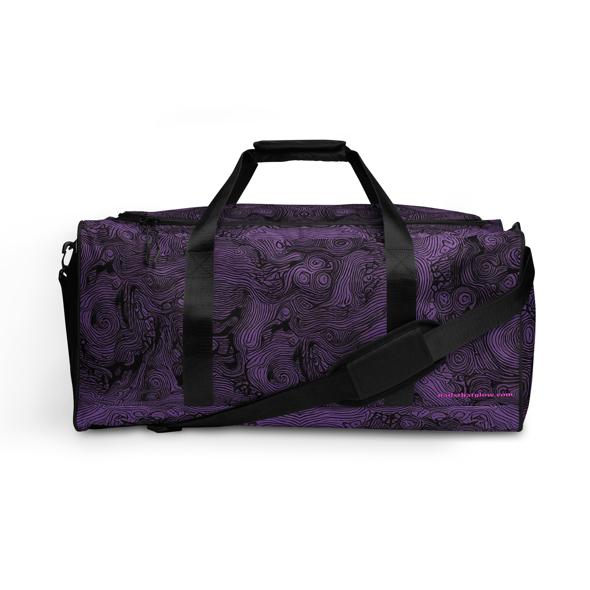 pink lines dark - nailsthatglow large bag product image (2)