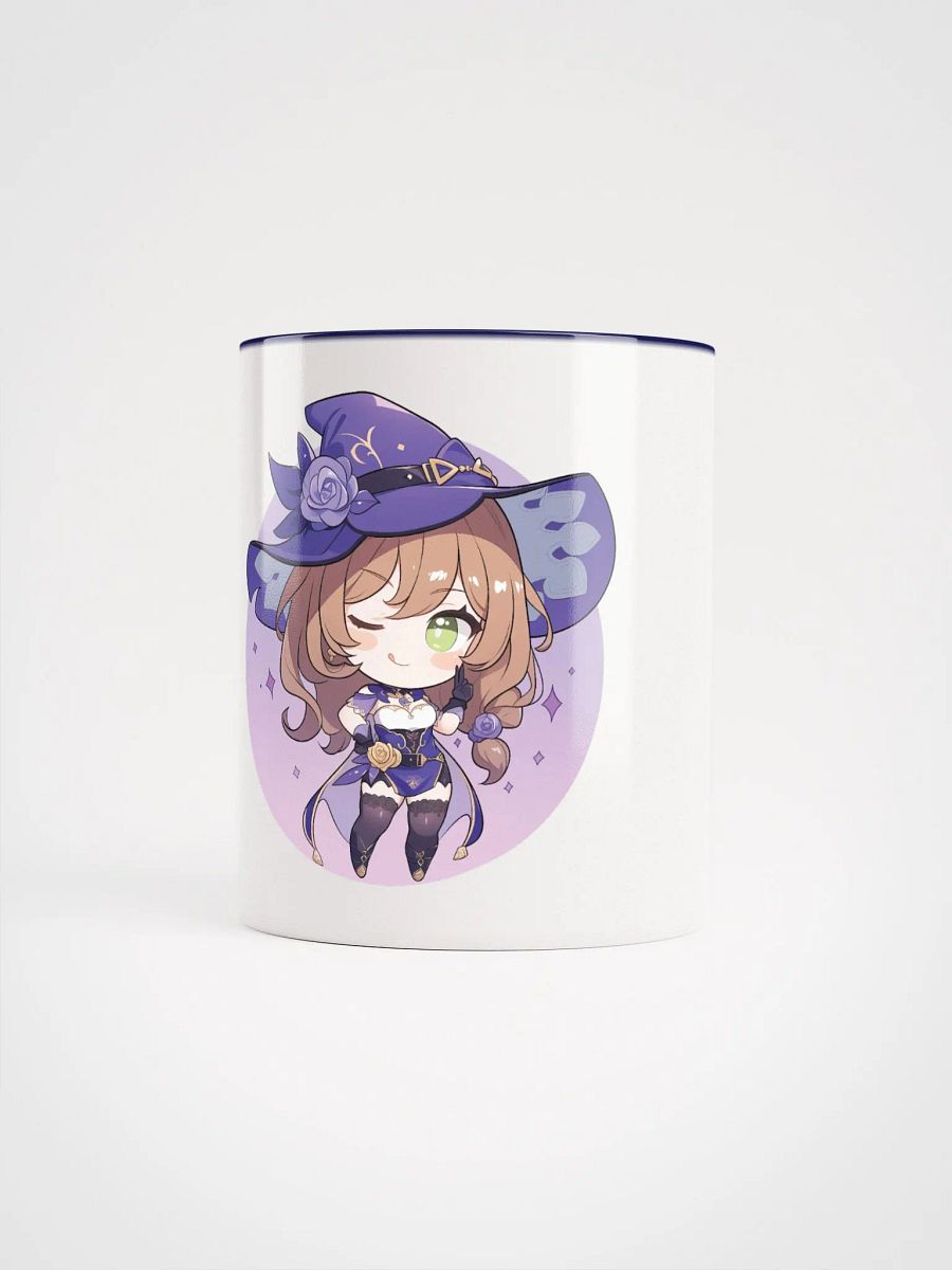 Lisa Genshin Impact Ceramic Mug – Dark Blue Handle & Interior product image (1)