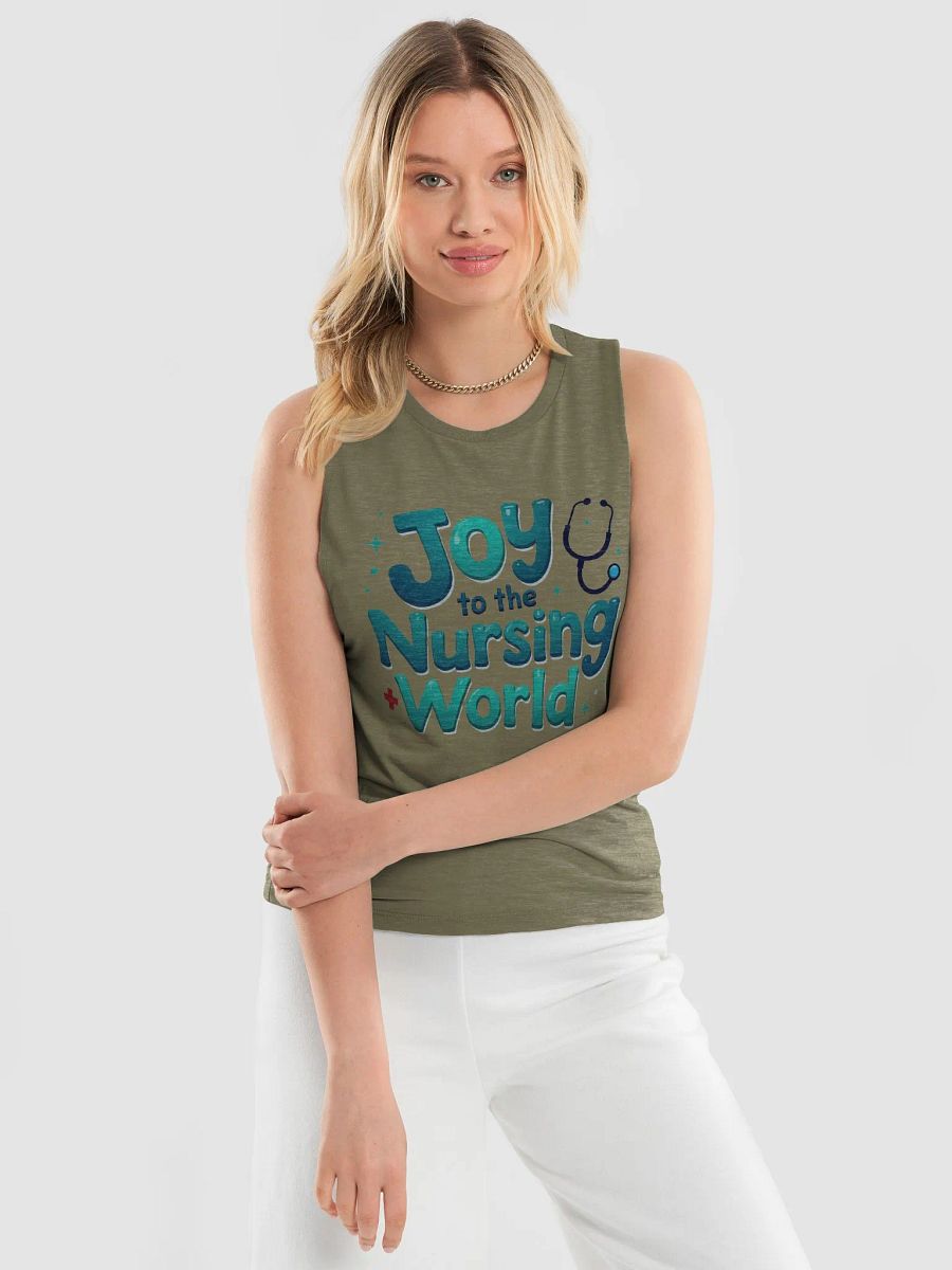 JOY TO THE NURSING WORLD Flowy Tank product image (16)