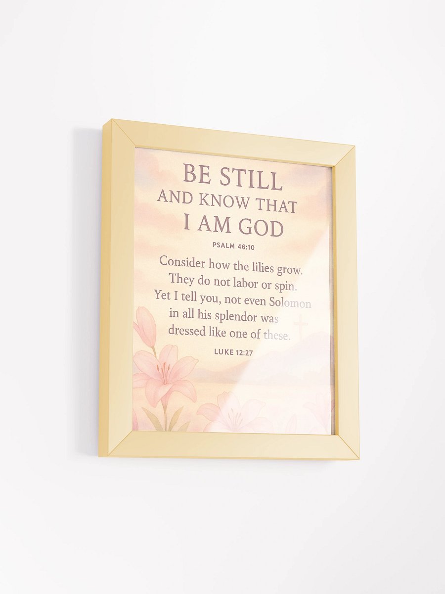 Psalm 46:10 Wall Art – Be Still and Know That I Am God | Christian Scripture Decor product image (21)