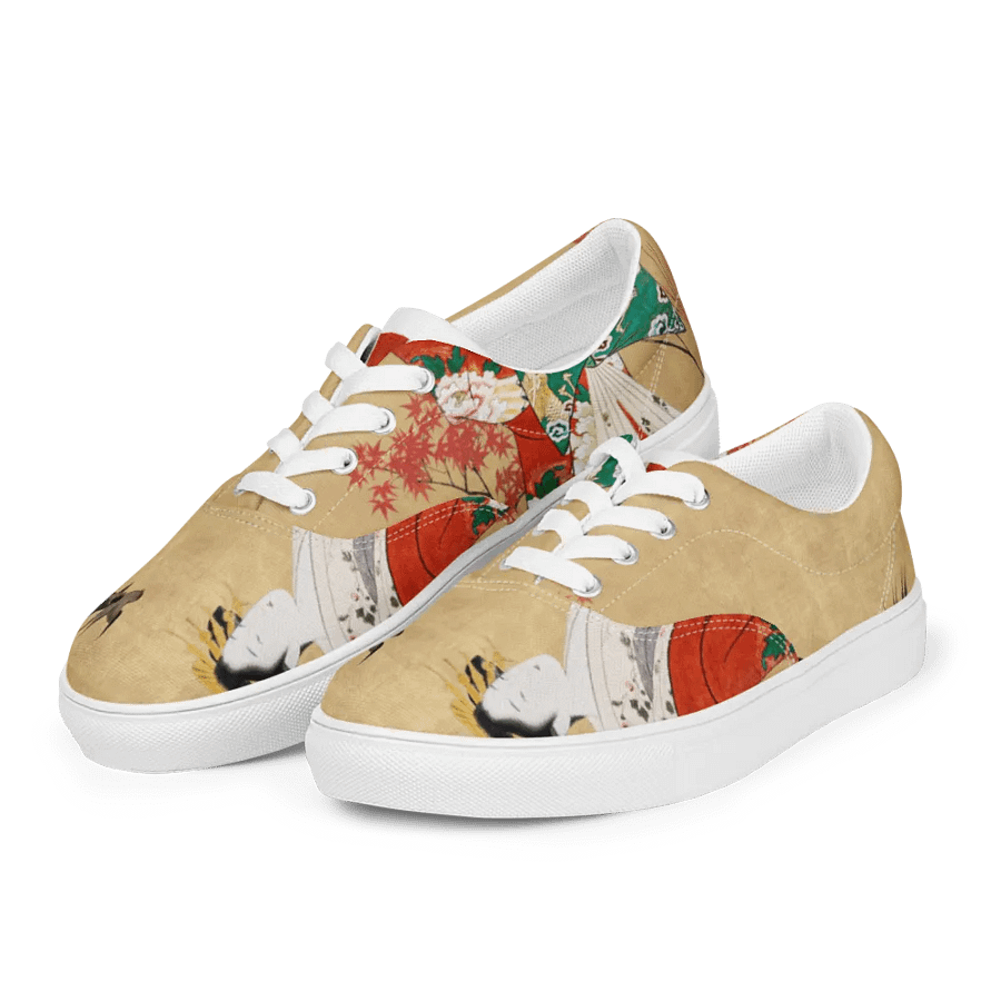 Autumn Serenity Lace-Up Canvas Shoes product image (4)