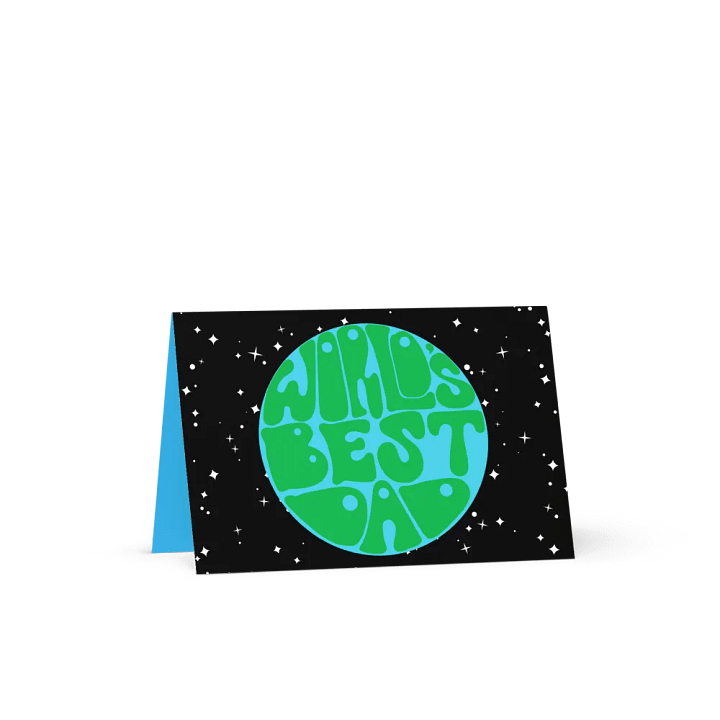 World's Best Dad landscape greetings card product image (1)