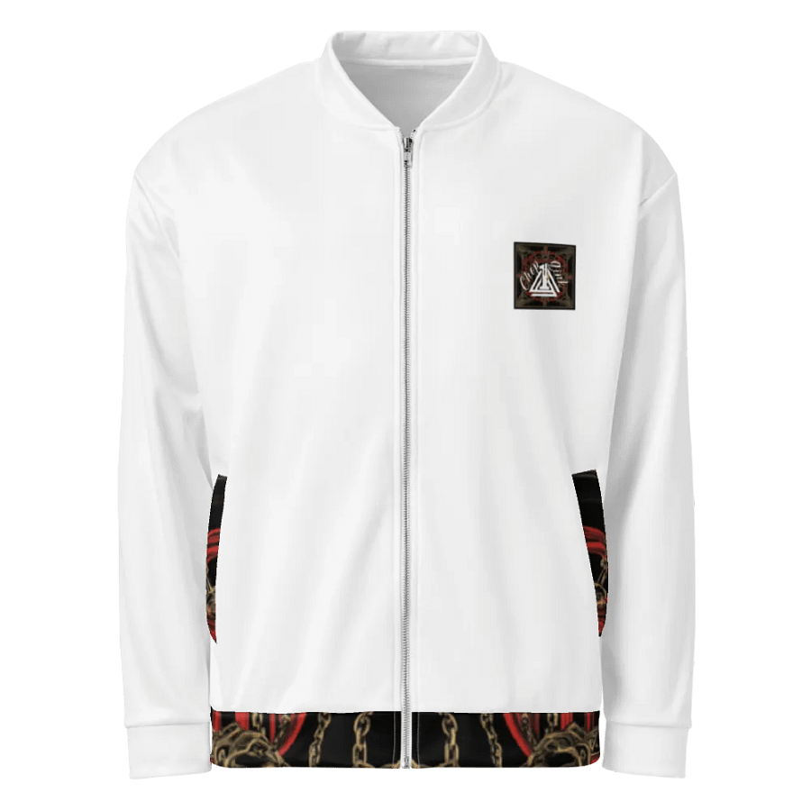 White and Royalty Bomber Jacket product image (3)