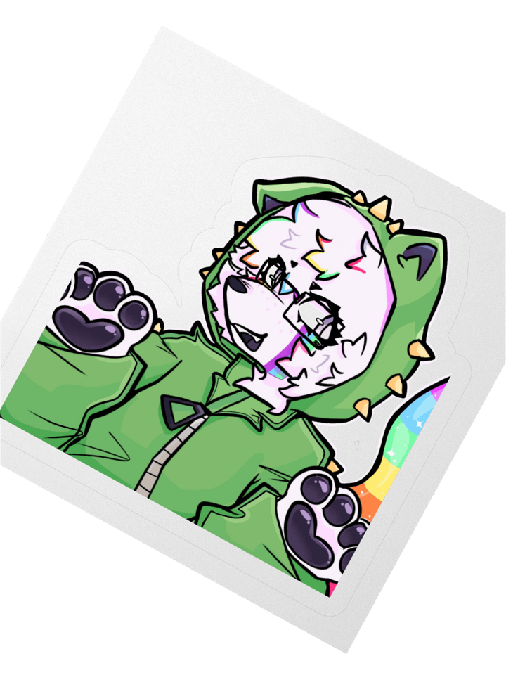 GLITTER RAWR XD sticker product image (2)