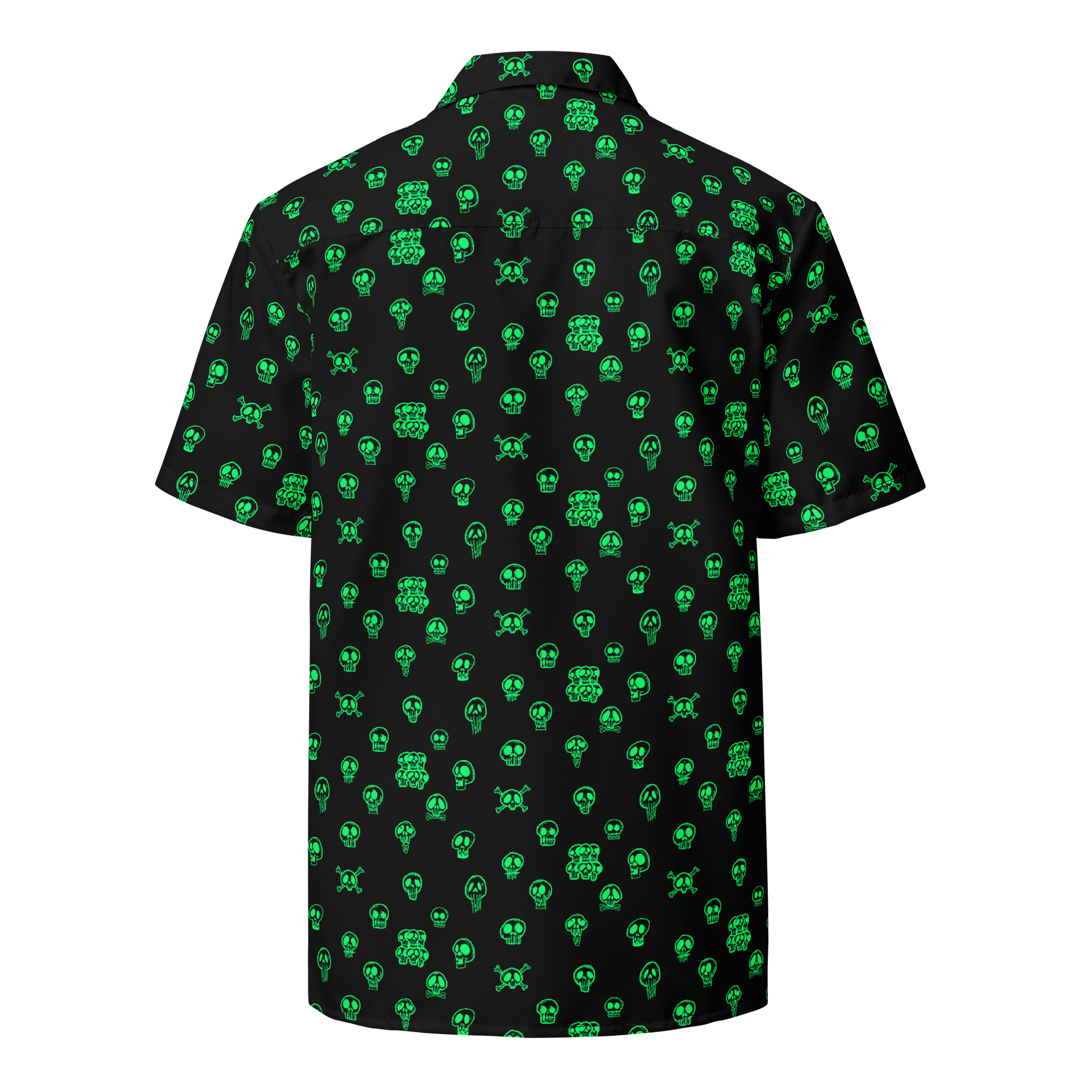 Neon Skulls Hawaiian Shirt product image (2)