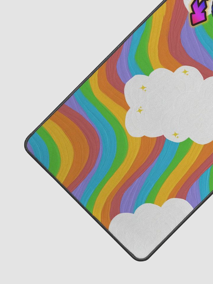 rainbow im a big gammer mouse pad 12x22 product image (2)