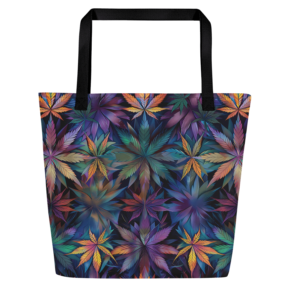 Cannabis Themed - Lunar Leaf - Design | Large All-Over Tote Bag product image (2)