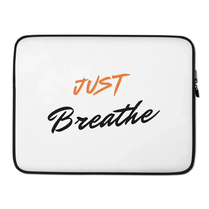 Just Breathe Laptop Sleeve product image (2)