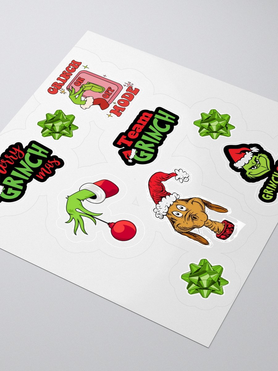 Merry Grinchmas Kids Cut Stickers product image (3)