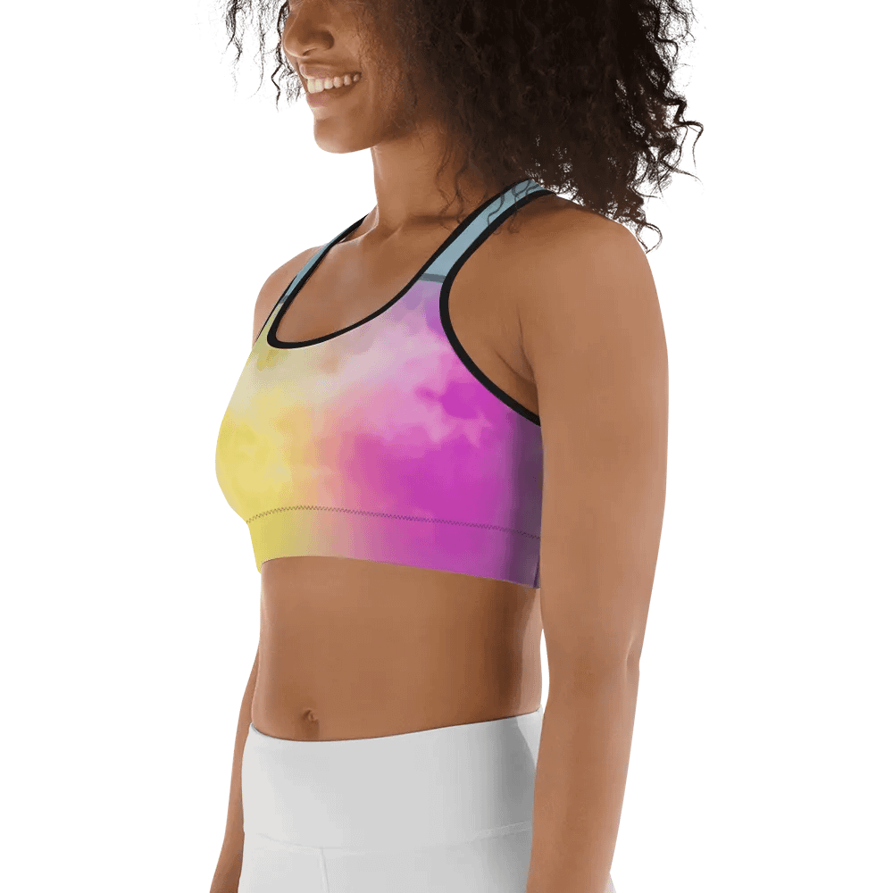 Blur cloud rainbow Design Sports Bra - V3 product image (6)