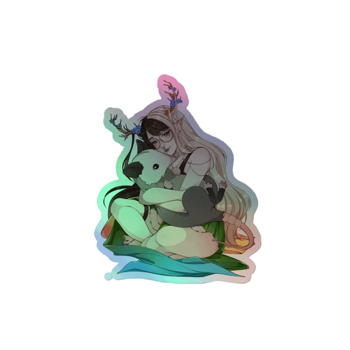 IzzyFaery - Cuddle Holographic Sticker product image (1)