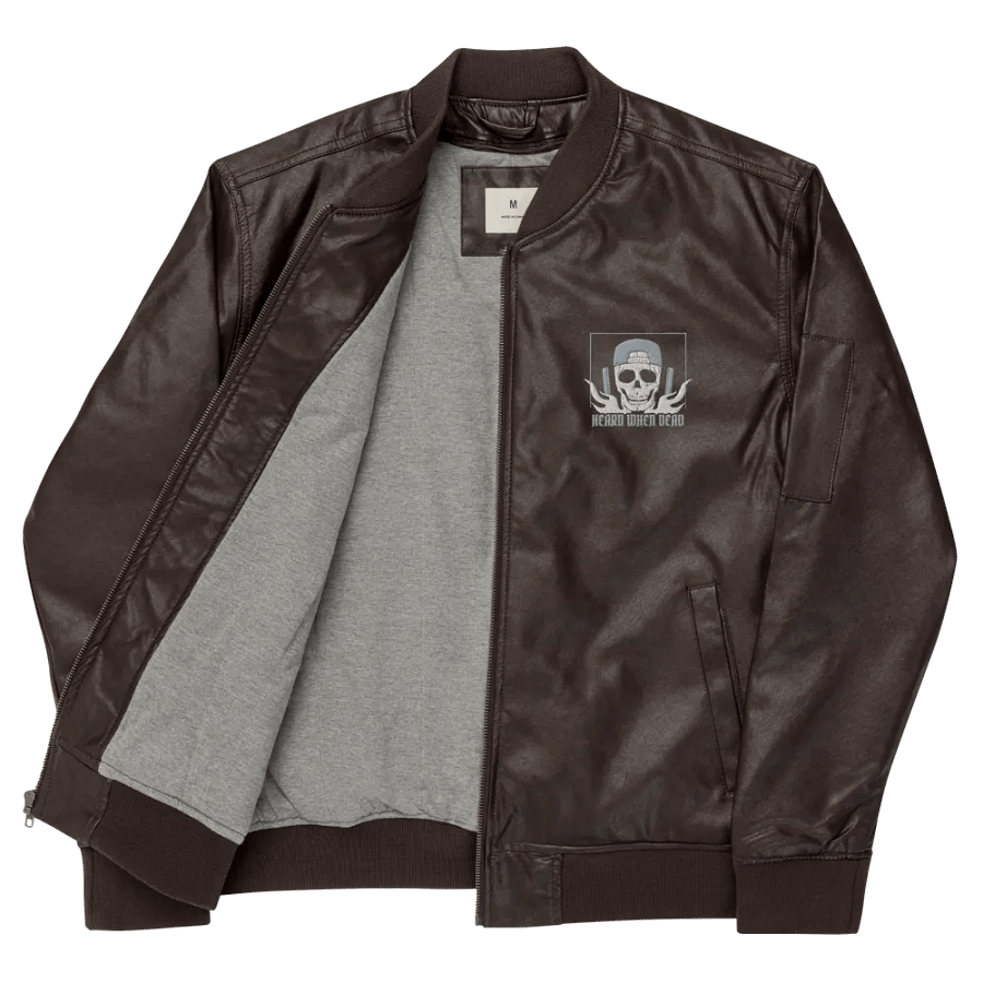 Threadfast Apparel Faux Leather Bomber Jacket (v5) product image (11)