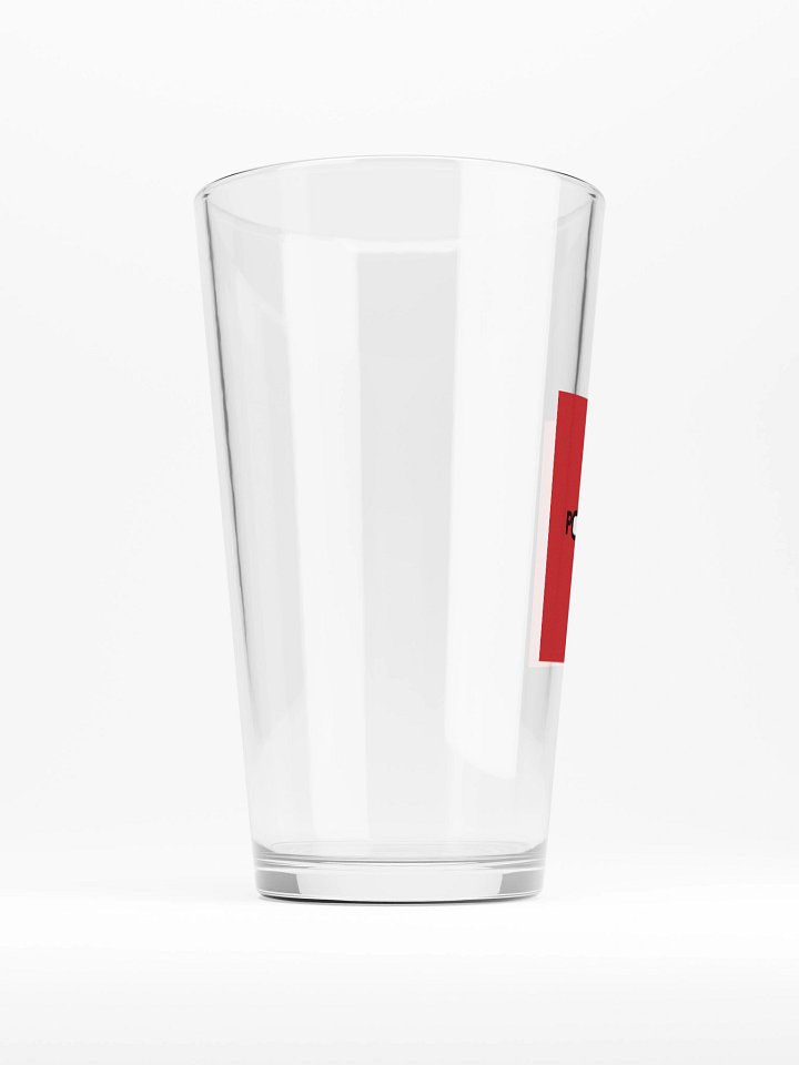 Poperratic Red Logo Pint Glass product image (2)