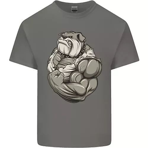 Bulldog Gym Training Top Bodybuilding Mens T-Shirt 100% Cotton product image (3)