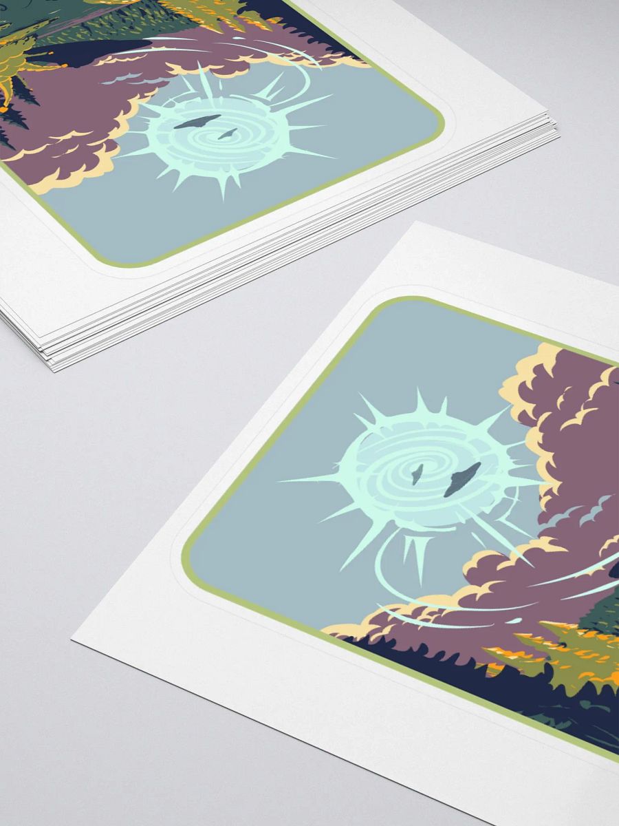 UFO Fishing Kiss Cut Stickers product image (4)