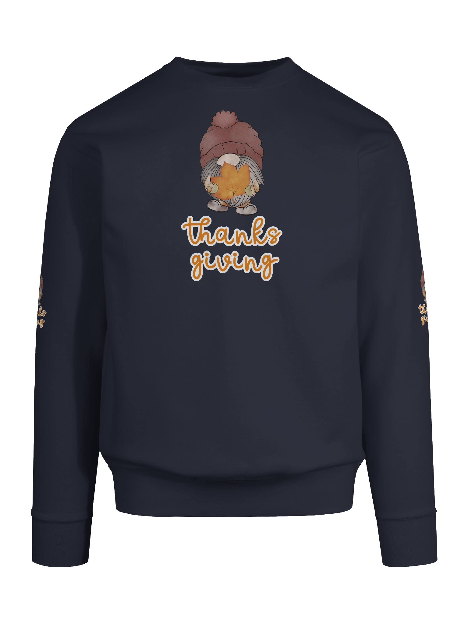 Thanksgiving Gnome Sweatshirt – Cute Autumn Leaf Design product image (91)
