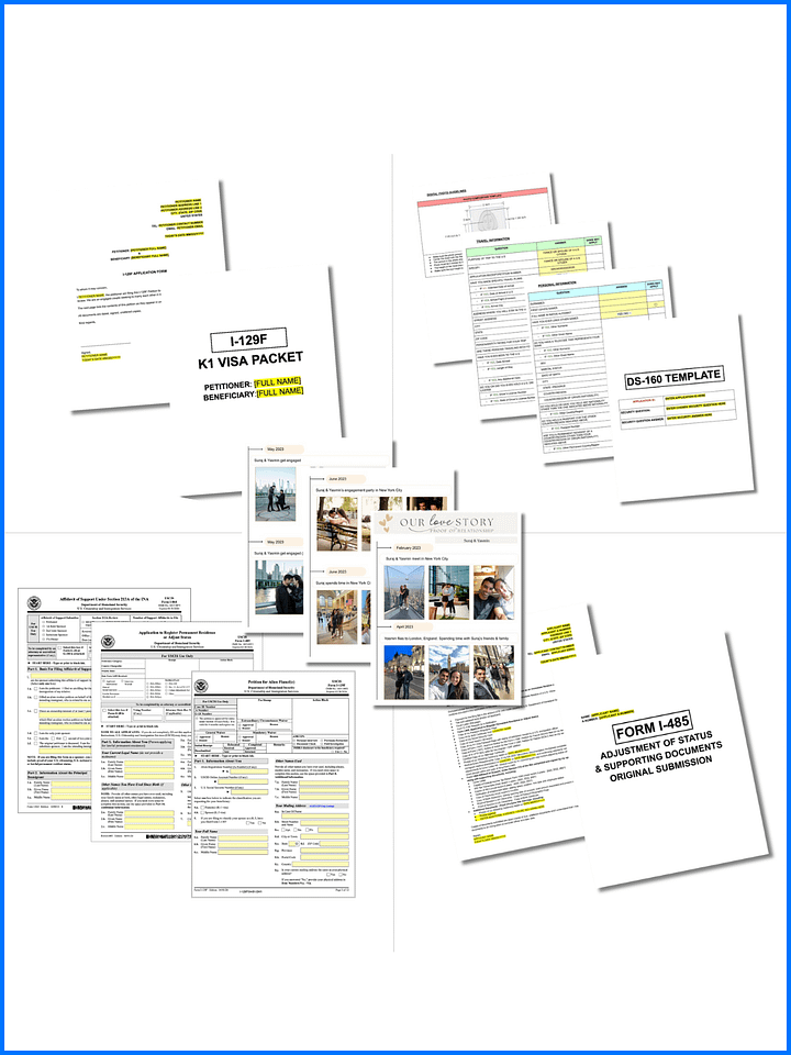 K1 VISA PACKET ULTIMATE BUNDLE! product image (1)