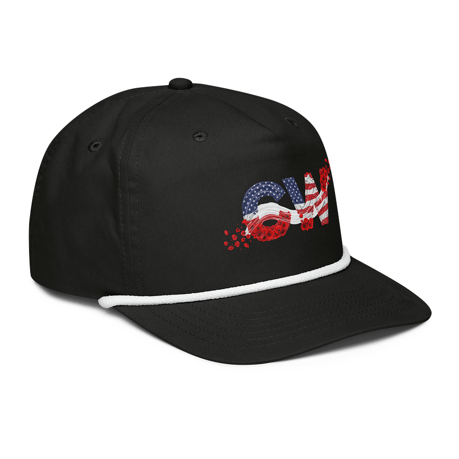 Patriotic Floral Golf Rope Cap product image (7)