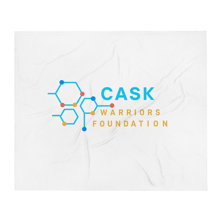 Wrapped in Courage” – CASK Warriors Throw Blanket product image (1)