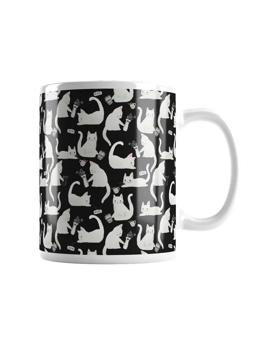 Bad Cats Knocking Stuff Over Mug, Black product image (1)