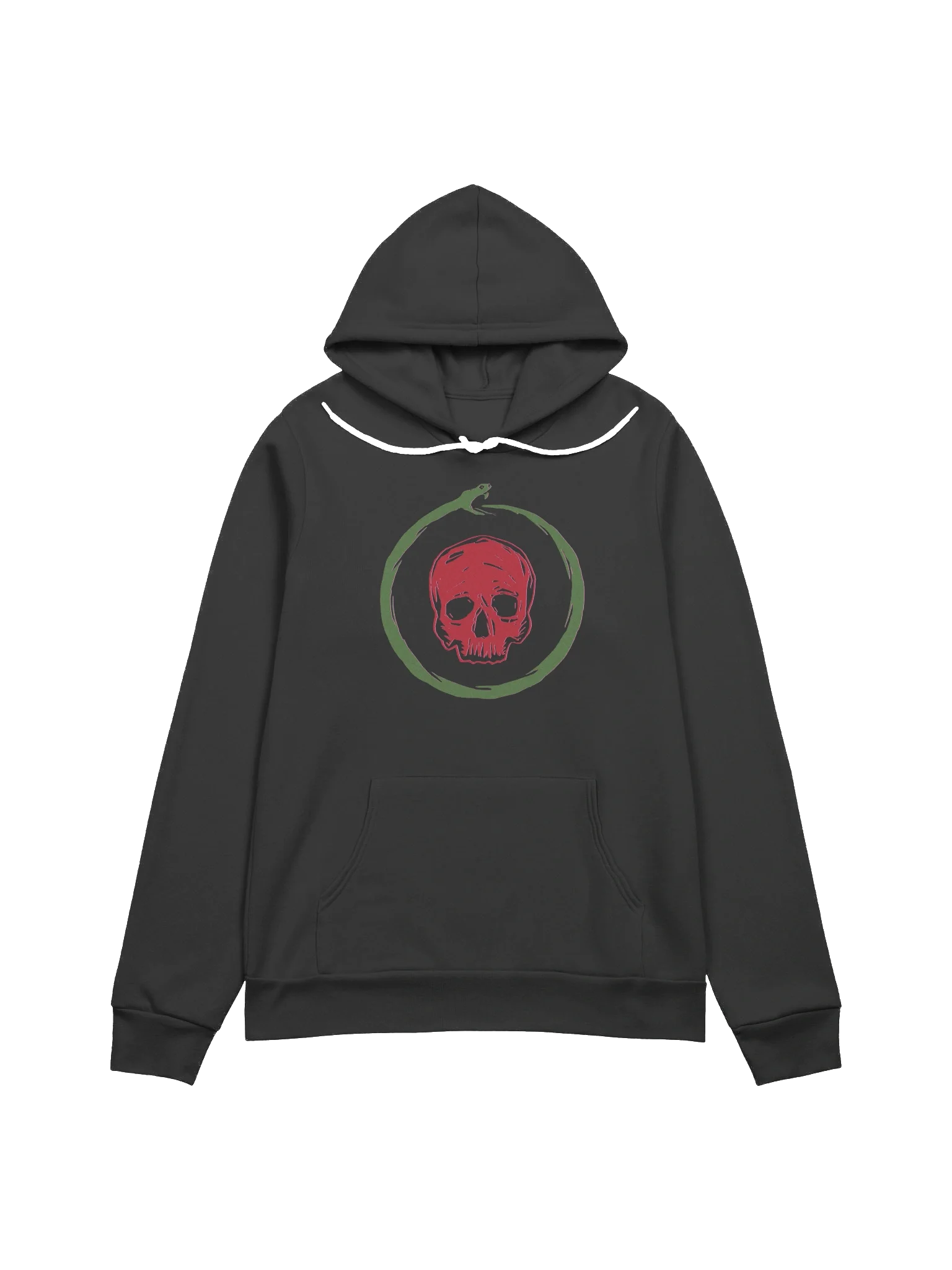 Ouroboros Hoodie - Red and Green on Black product image (1)