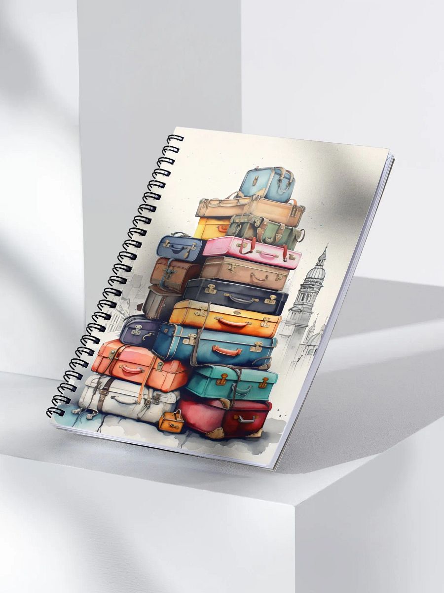 suitcase tower stack cityscape notebook product image (3)