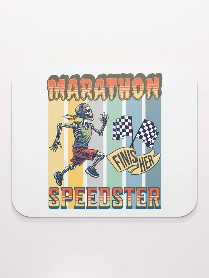Marathon Speedster Skeleton Running Mouse Pad product image (1)