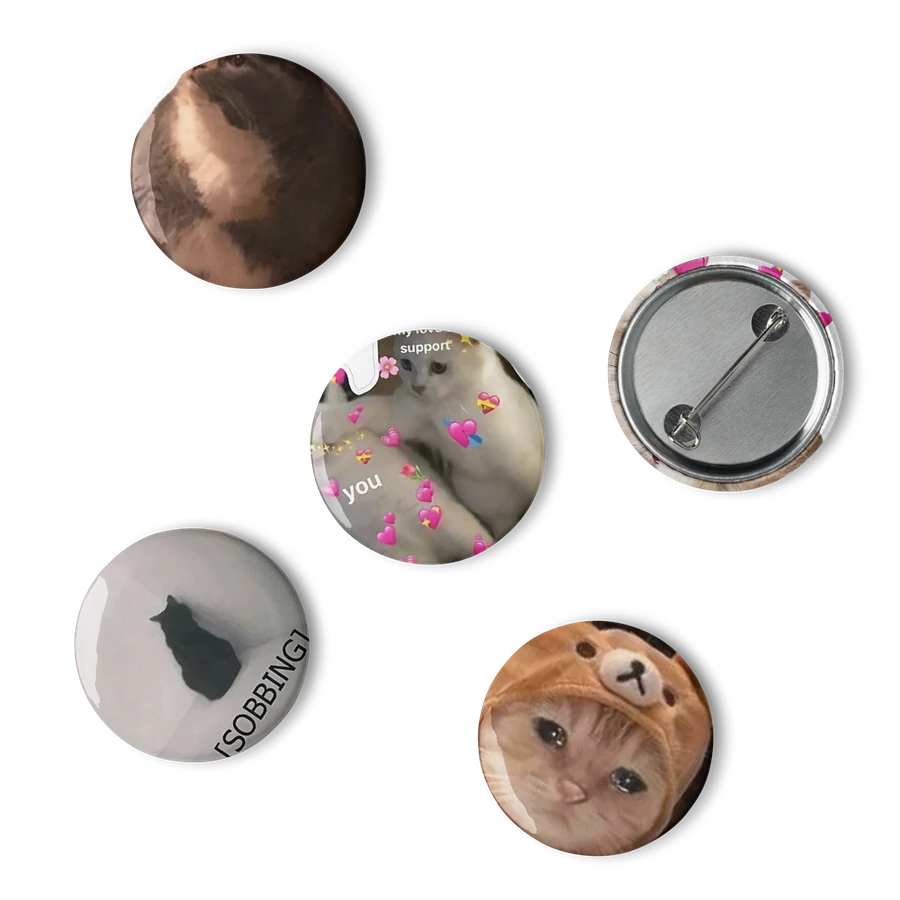 Set of Pin Buttons: Meme Cats 29 product image (6)