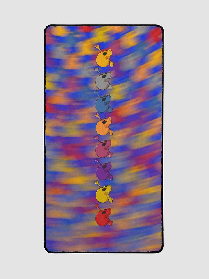Chromatic Skull Swirl Desk Mat product image (2)
