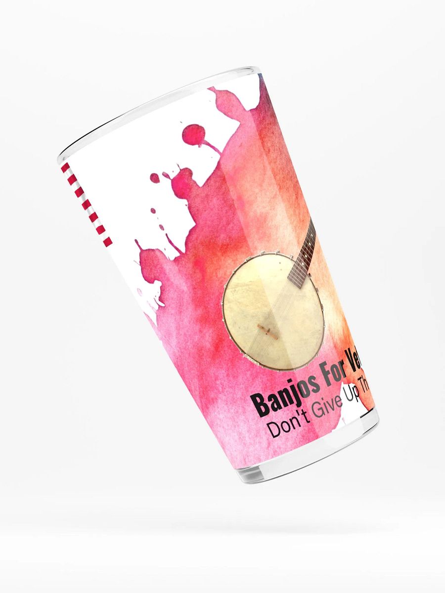 Banjos For Veterans (B4V) Artwork Shaker Pint Glass 16 oz product image (4)