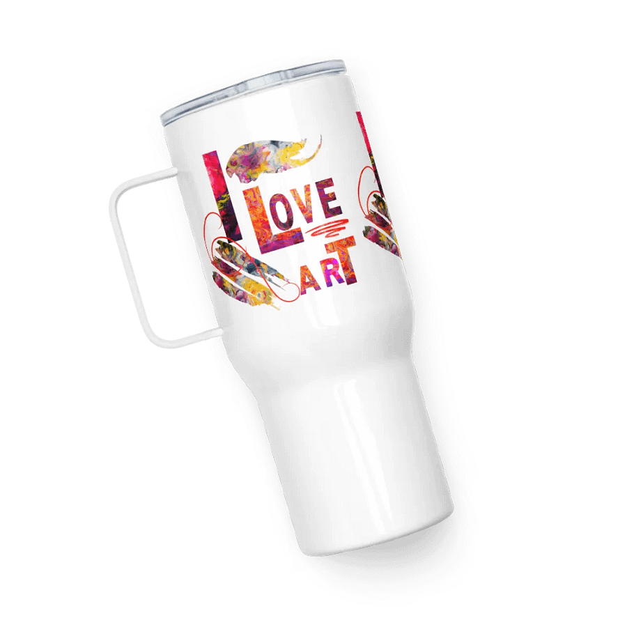Vibrant Abstract Delight Travel Mug for art students moms daughters friends art teachers product image (5)