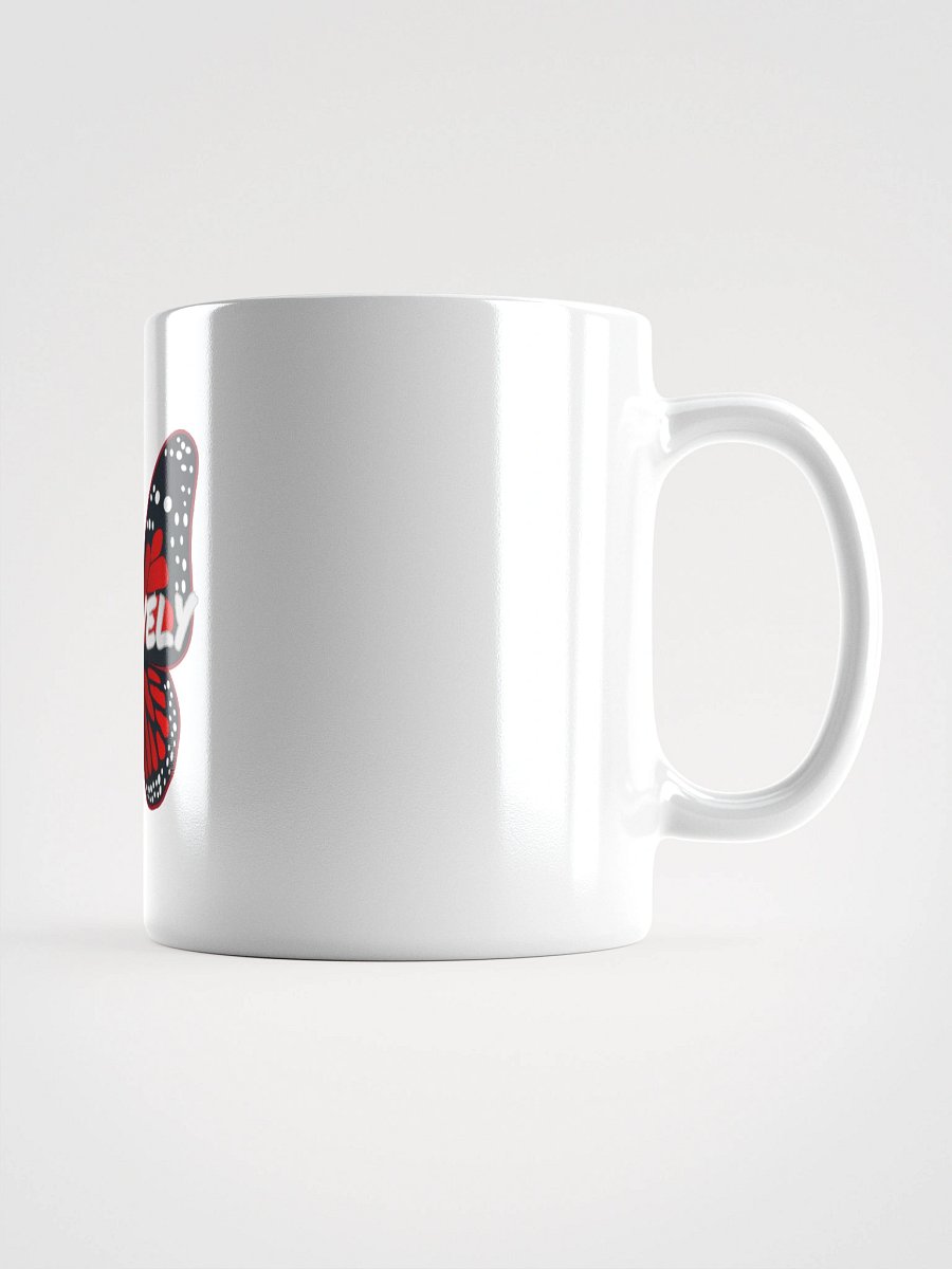 Be Lovely Butterfly White Glossy Mug product image (2)